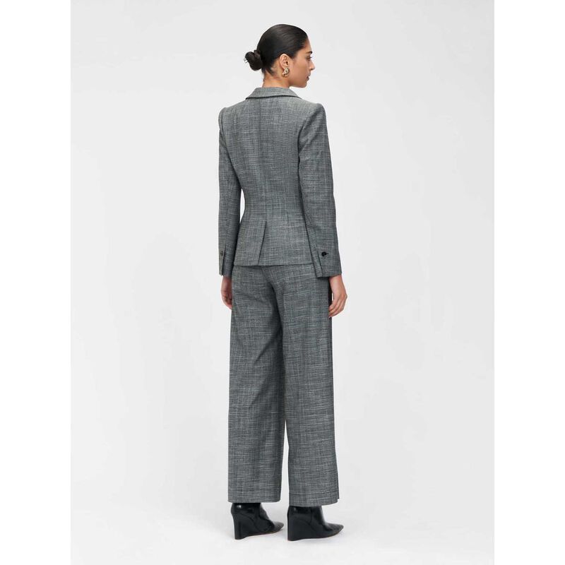Veronika Maine Monochrome Tweed Blazer image number 1